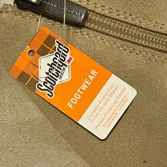 Vince Camuto Water-Repellent Mid-Shaft Suede Boots Zelcinna Tortilla 9 WIDE NIB - Picture 9 of 10